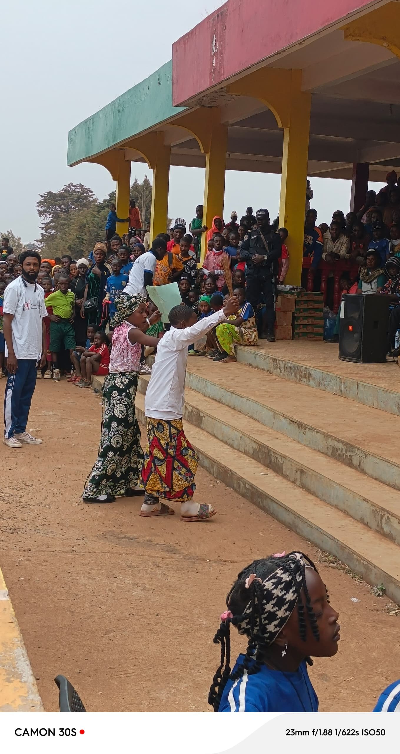Children Dancing at Stadium